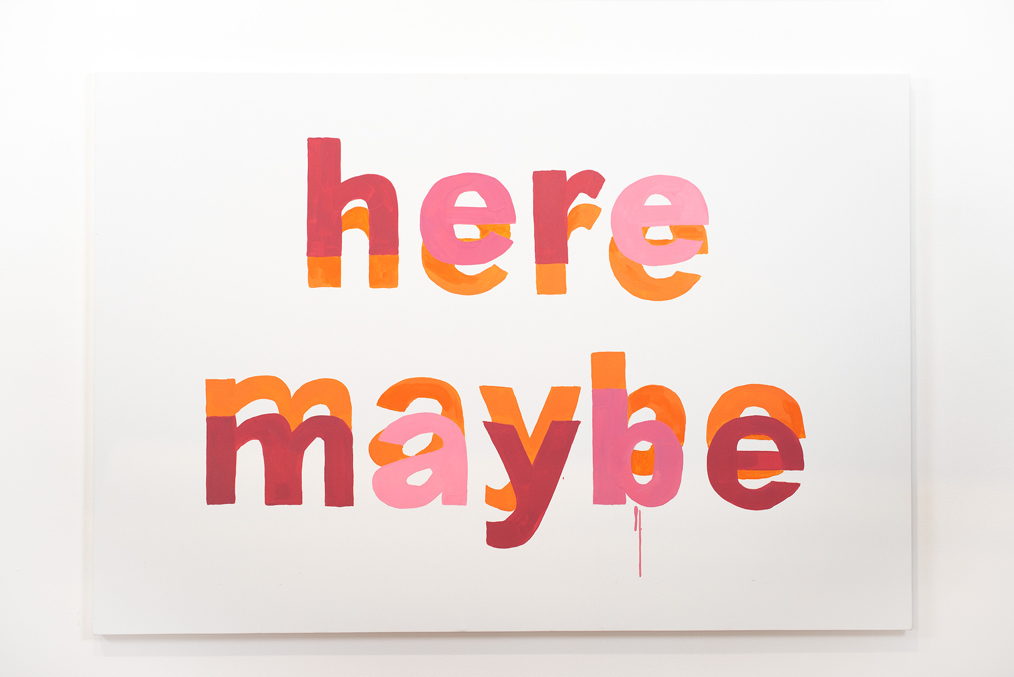 Here maybe, 2023 acrylic on canvas 96 x 140 cm.